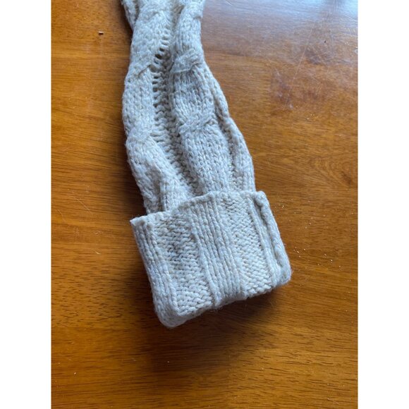 Free People XS Womens Cable Knit Wrap Cardigan Sweater Beige Wool & Acrylic Y2K - Picture 13 of 14